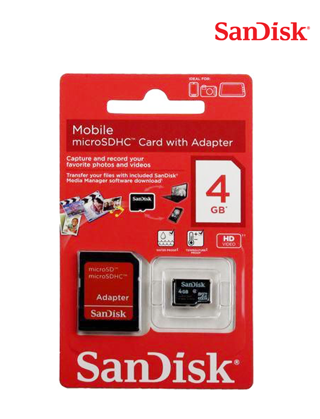 SanDisk 4GB microSDHC - Class 10